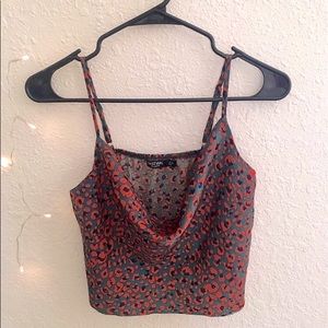 Printed Crop Tank Top